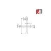 Krom 1/2 Adaptörlü Istavroz Bijon Anahtar - 17 x 19/22