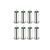 Krom Kaplama Metal Mobilya Ayağı, Civatalı, 8 Adet, 12 cm