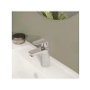 Krom Renk Lavabo Bataryası - 90 mm Çıkış Ucu, 5L/dk Su Akışı