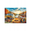KS Games Vosvos Camp Fire At Sunset 1000 Parça Puzzle