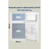 KUMTEL 87L MİNİ BUZDOLABI BEYAZ HTMF-90EW