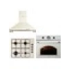 Kumtel Rustik Bej Emaye Ankastre Set ( LX-410BF - B66-SF2(AT)(4PRO) - Dp6-Rbg )