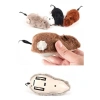 Kurmalı Peluş Fare Kedi Oyuncağı - Renkli