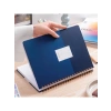 Lacivert Lastikli Kareli Not Defteri - Spiralli Sert Kapak