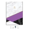 Le Color Mermer Defter Çizgili Mor 17x24cm