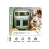 Learning Fun 14 Parça Işıklı Müzikli Buharlı Oyuncak Airfryer ve Yemek Malzemeleri