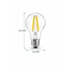 LED Filament Ampul, 6.5W Sarı Işık, 806 Lümen, E27 Duy ile Enerji Tasarrufu