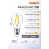 LED Filament Ampul, 6.5W Sarı Işık, 806 Lümen, E27 Duy ile Enerji Tasarrufu