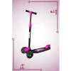 Led ışıklı 3 tekerli scooter, 40 kg taşıma kapasitesi, 3 yaş ve üstü