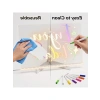 LED Işıklı Şeffaf Çizim Tableti, 30x20 cm Eğitici Boyama Seti ile