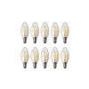 LED Rustik Mum Buji Ampul, E14 Duy, 10lu Paket
