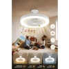 LED Tavan Vantilatörü, 3 Kademe Fan ve Zaman Ayarlı Modern Aydınlatma