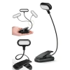 Ledli Klipsli Kitap Okuma Lambası, Mini ve Mandallı Tasarım