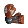 Leon Blade Training Boks, Kick Boks ve Muay Thai Eldiveni Antik Kahve Renkli