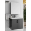 Lizbon 65 cm Lake Antrasit Banyo Dolabı
