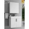 Lizbon 65 cm Lake Beyaz Banyo Dolabı