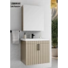 Lizbon 65 cm Lake Kapuçino Banyo Dolabı