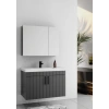 Lizbon 80 cm Lake Antrasit Banyo Dolabı