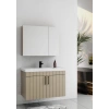 Lizbon 80 cm Lake Kapuçino Banyo Dolabı