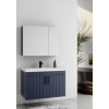 Lizbon 80 cm Lake Lacivert Banyo Dolabı