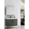 Lizbon 80 cm Lake Yeşil Banyo Dolabı