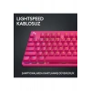 Logitech G PRO X TKL LIGHTSPEED Kablosuz LIGHTSYNC RGB PBT tuş başlıkları ile İngilizce Oyun Klavyesi - Pembe