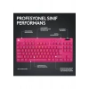 Logitech G PRO X TKL LIGHTSPEED Kablosuz LIGHTSYNC RGB PBT tuş başlıkları ile İngilizce Oyun Klavyesi - Pembe