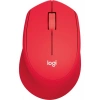 Logitech M330 Sessiz Kablosuz Optik Mouse - Kırmızı