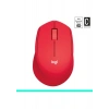 Logitech M330 Sessiz Kablosuz Optik Mouse - Kırmızı
