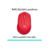 Logitech M330 Sessiz Kablosuz Optik Mouse - Kırmızı