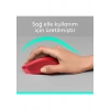 Logitech M330 Sessiz Kablosuz Optik Mouse - Kırmızı