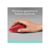 Logitech M330 Sessiz Kablosuz Optik Mouse - Kırmızı