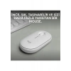 Logitech M350s Pebble 2 Bluetooth Kablosuz Sessiz Kompakt Mouse - Beyaz