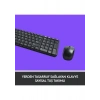 Logitech MK220 Q Tr Siyah Kablosuz Klavye Mouse Set