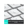 Logitech MX Keys Mini Mac İçin Minimalist Kablosuz Aydınlatmalı İngilizce Q Klavye - Beyaz