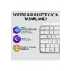 Logitech MX Keys Mini Mac İçin Minimalist Kablosuz Aydınlatmalı İngilizce Q Klavye - Beyaz