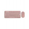 Logitech Pebble 2 Set Çoklu Cihaz Özellikli Sessiz Kablosuz Türkçe Q Klavye ve Mouse Seti - Pembe