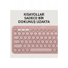 Logitech Pebble 2 Set Çoklu Cihaz Özellikli Sessiz Kablosuz Türkçe Q Klavye ve Mouse Seti - Pembe