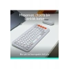 Logitech Pop Icon Kablosuz Bluetooth Sessiz Türkçe Q Klavye ve Mouse Seti, Beyaz