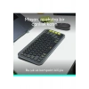 Logitech Pop Icon Kablosuz Bluetooth Sessiz Türkçe Q Klavye ve Mouse Seti, Siyah