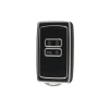 Lüks Anahtar Kılıfı - Renault Uyumlu, Siyah-Gümüş