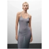 Mango Açık Sırtlı Lurex Elbise