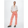 Mango Baskılı düz jean pantolon