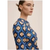 Mango Baskılı Retro Elbise