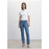 Mango Cepli kloş jean pantolon