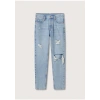 Mango Dekoratif Yırtıklı Bol Paça Jean