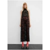 Mango Halter Yaka Dantel Elbise