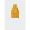 Mango Halter Yaka Tığ İşi Üst