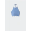 Mango Halter Yaka Tığ İşi Üst