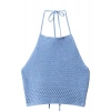 Mango Halter Yaka Tığ İşi Üst